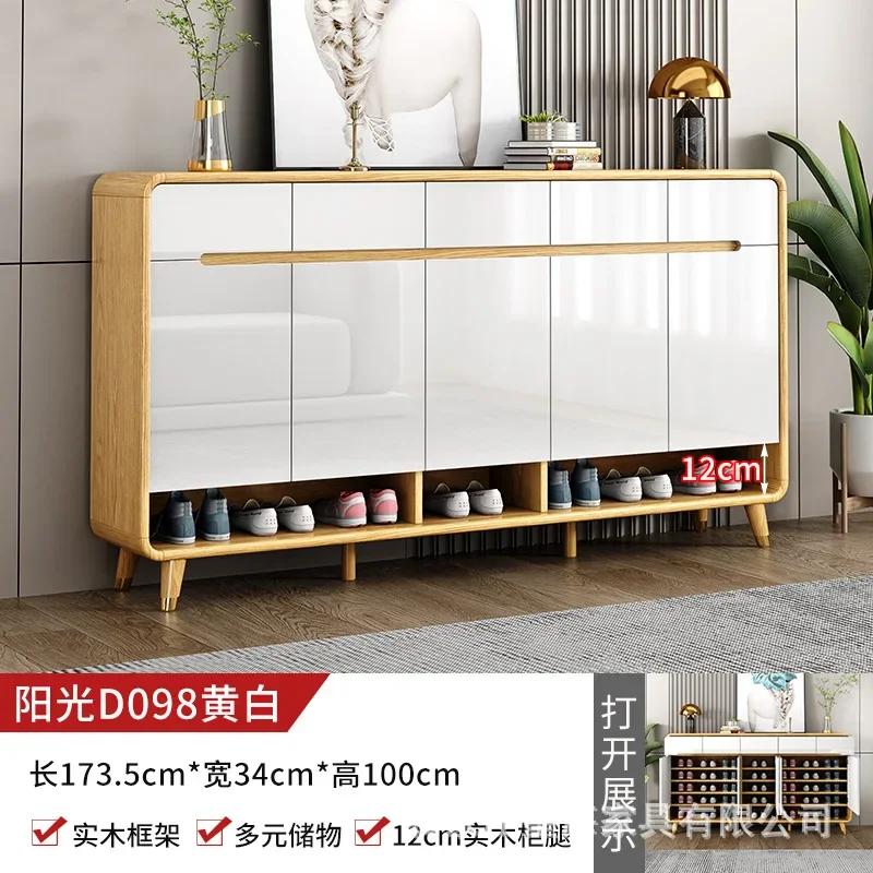 Роскошные шкафы для обуви в прихожей, минималистичные деревянные многослойные полки для обуви в прихожей, балконная мебель для прихожей Ritating