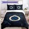 Club Brugge FC Printed 3PCS Bedding Set Breathable Duvet Cover with Pillowcases Decorative Bed Linen for Bedroom Home