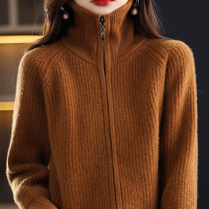 Женский кашемировый кардиган Qinghe кашемир 30% кашемир 70% шерсть осенне-зимний кашемировый утолщенный кардиган мягкий и теплый