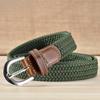 Factory Made High Quality Golf Comfortable Leisure Belt Wide Fine Elastic Woven for Men and Women