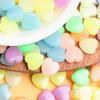 Около 2600 шт., акриловые однотонные креативные материалы ручной работы, желе цвета, изготовление ювелирных изделий для ожерелья, браслета, сережек, свободные бусины для любви