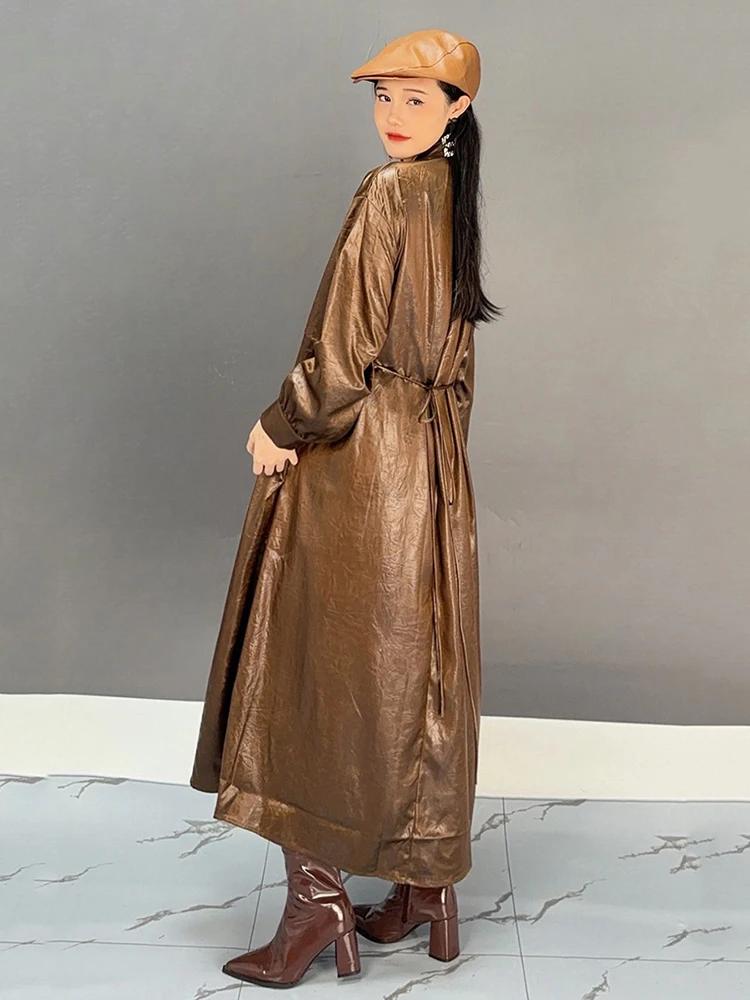 Xitao Платье-бандаж с V-образным вырезом и карманами в стиле пэчворк GYX1020