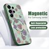 Магнитный Чехол Для Magsafe Для Samsung Galaxy S26 Ultra S25 Edge S24 Plus S23 FE S22 A54 A55 A56 5G Конфетный Цвет Узор Сердечки Матовый Чехол