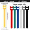 T-Type Magic Tape Cable Ties for Earphones, Data Cables, Organizers, and Network Cables with Back-to-Back Adhesive Straps.