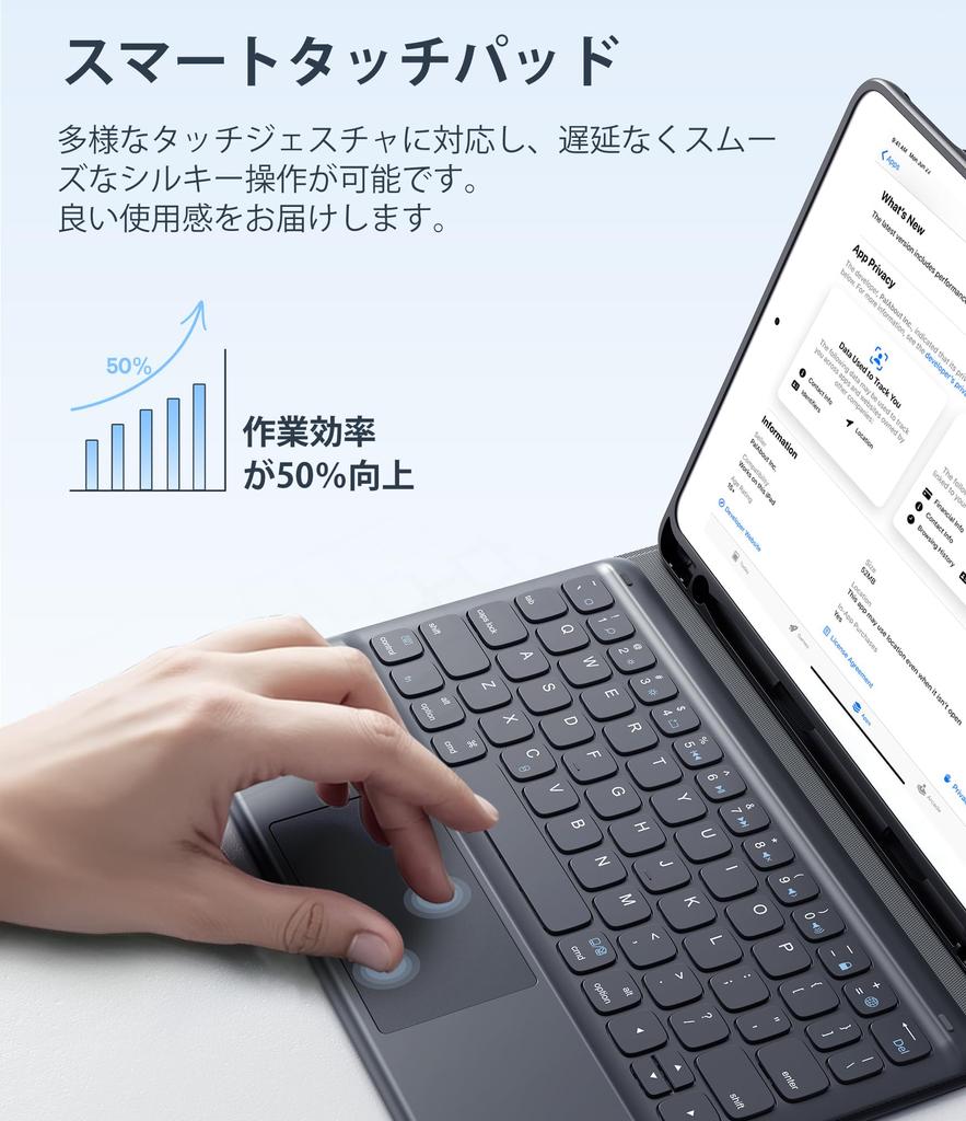 Клавиатура для iPad 9-го поколения Чехол-клавиатура для iPad 8-го поколения с тачпадом Чехол-клавиатура для iPad Чехол-клавиатура для iPad 7-го поколения Чехол-клавиатура BT