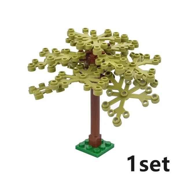 DIY растение дерево город кирпичи собрать MOC сосна модель рождественской елки строительные блоки развивающие креативные игрушки для детей, подарки