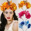 Butterfly Design Flowers Headband Handmade Rose Flower Crown  For Women Girl