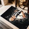 Footballer Celebrates Victory Floor Rug Office Rug Suitable for Game Room Living Rooms Foyer Bedrooms Antislip Carpet Office home decor