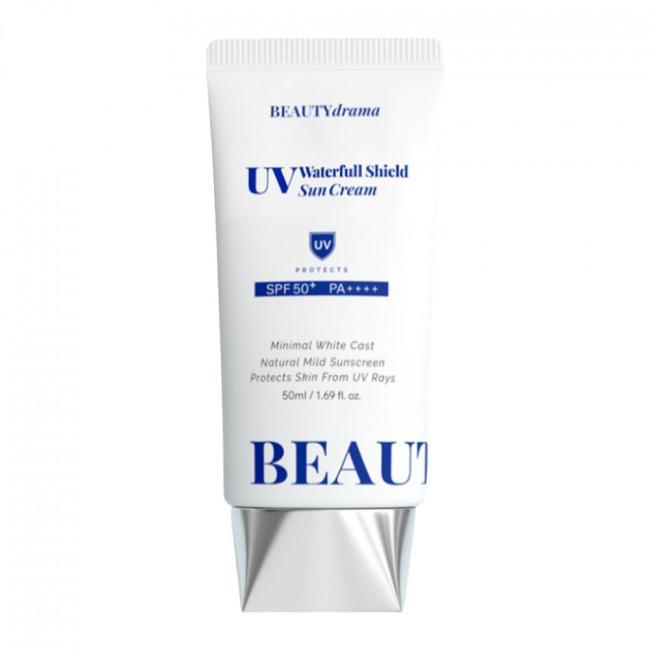 BEAUTYdrama UV Waterfull Shield Солнцезащитный крем - 50 мл (SPF50 + PA ++++) / Увлажняющий, Корейская косметика, Kbeauty