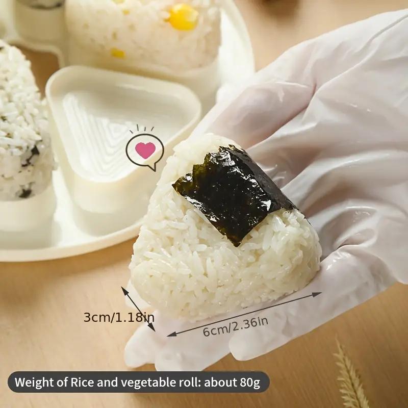 6 In 1 Triangle Rice Ball Sushi Lunch Box Japanese Sushi Mold for Making Seaweed Rice Roll Making Tool Mold
