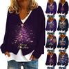 Women's Fashion Short Coat Casual Long Sleeve Printed Single Breasted Plush Top
