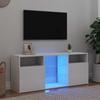 Vidaxl Szafka Tv Z Oświetleniem Led, Biała, 120X30X50 Cm