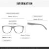 KDEAM Square Style Polarized Sunglasses For Men And Women Medium Size Overall Width 145mm Outdoor Sun Glasses With Zippered Case