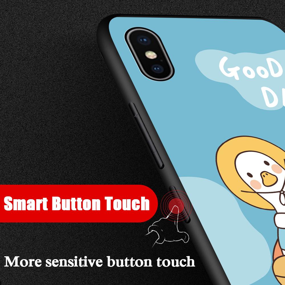 Чехол для телефона с изображением утки и девушки из мультфильма, противоударный чехол для телефона для девочек и мальчиков