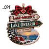 Christmas Party Ornament Lake Ontario Forever Ornament, Now And Always Acrylic Hanging Decoration, Decor Pendant for House
