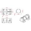 Mini Vibrating Motor 12V/24V 3800rpm 10W for Warning Systems Massage Bed Chair Speed Regulating Vibrator