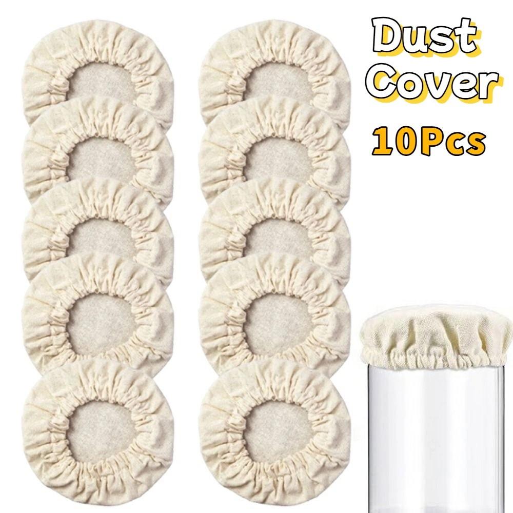 10Pcs Elastic Cloth Sourdough Fermentation Jar Lid Reusable Dust Cover Canning