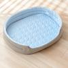 Oval Dog Cooling Bed Breathable Cat Sleeping Mat Pet Kennel Cooling Pet Nest  Balcony