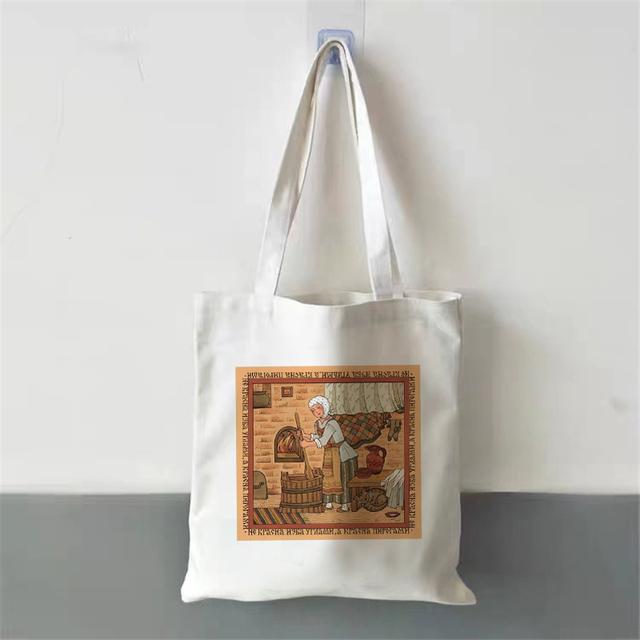 2022 Женская сумка для покупок, белая серия по охране окружающей среды, многоразовая сумка Harajuku Commuter, простая модная сумка большой вместимости