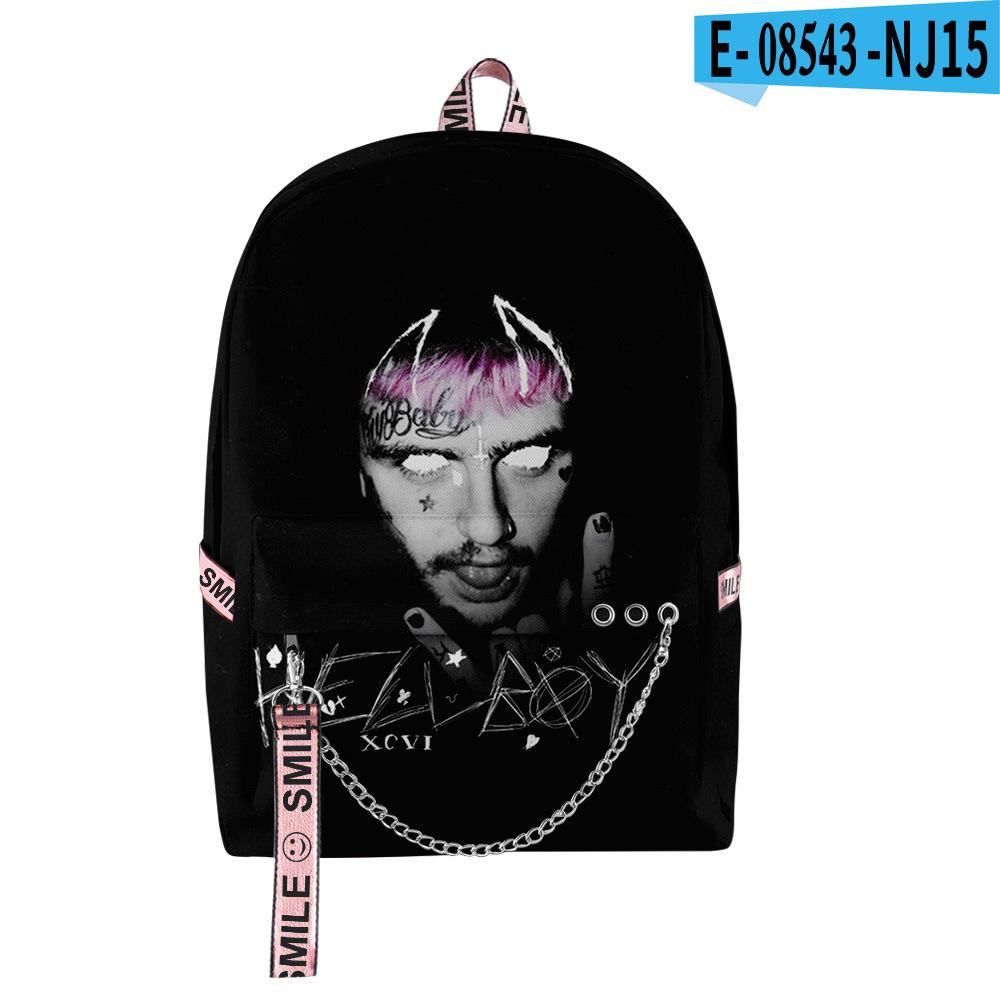 Популярные Новинки Молодежные Школьные Сумки Унисекс Любовь Lil Peep Дорожные Сумки 3D Печать Оксфорд Водонепроницаемые Рюкзаки на Плечо для Ноутбука
