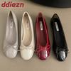 Fashion Soft Female Slip On Footwear Shallow Ladies Flats With Shoes Butterfly-Knot Fashion Round Toe Women Flats Boat Shoes Slides