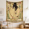 Colorful Astrology Tapestry with Sun Stars and Moon Wall Hanging Decor for Bedroom and Living Room Headboard Wall Decoration