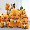 Adorable Q Version Capybara Plush Doll Soft And Cuddly Water Cup Design Gift For Kids