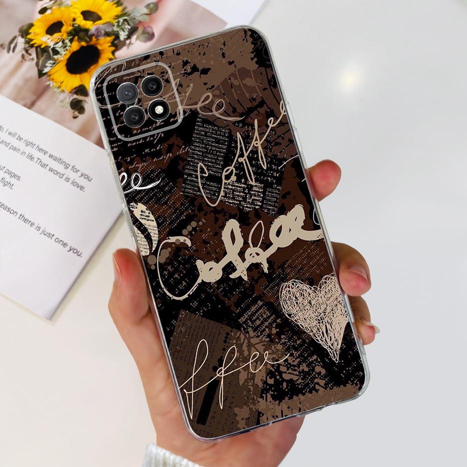 Чехол для Oppo A73 5G CPH2161 Стильный окрашенный чехол Прозрачный силиконовый чехол для телефона Для Oppo A73 A 73 OppoA73 5G Задняя крышка Мягкие funda