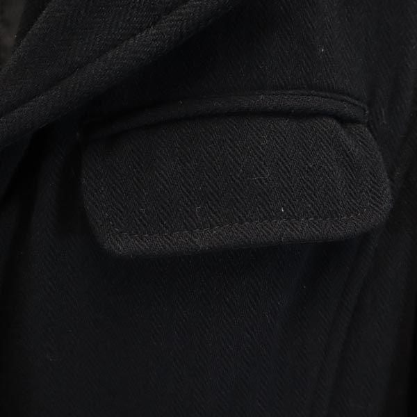 Armani Jeans Сделано в Италии Шерстяное пальто Честерфилд USA8 черное Женское Б/У