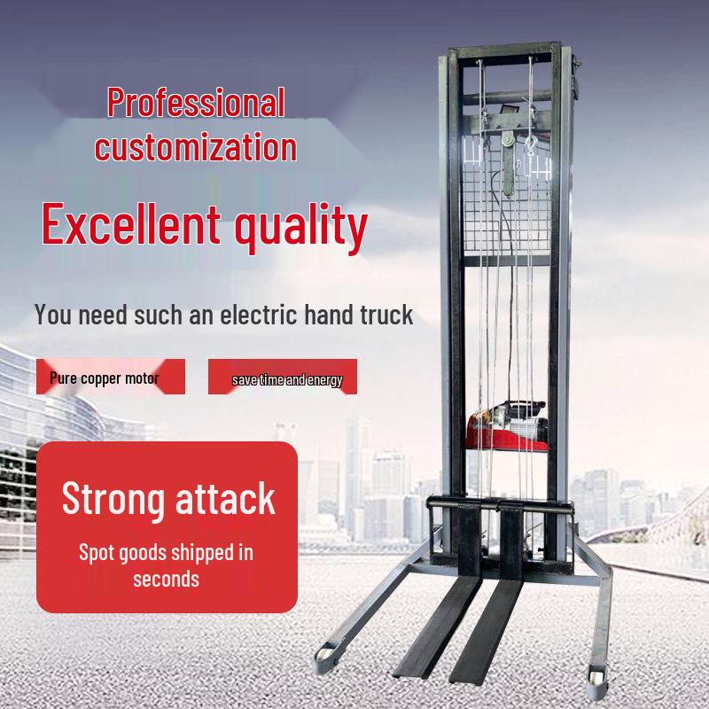 Manual & Electric Hydraulic Stacker Forklift for 1T-2T Lifting, Loading, and Unloading