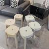YouShu Thickened Plastic Dining Stool with Backrest