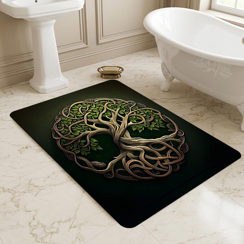 Tree Life Living Room Nonslip Area Rug Soft Carpet For Bedroom Game Playroom Sofa Office Home Decor Doormat Christmas Gift C930801