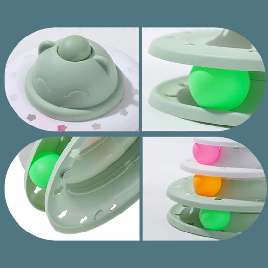 Кошачьи дорожки, игрушечная креативная 4-уровневая развлекательная тарелка, игровая игрушечная башня, треки