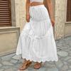 Women's Lace Patchwork Skirt Summer Skirt Casual Seaside Vacation A-line Skirt