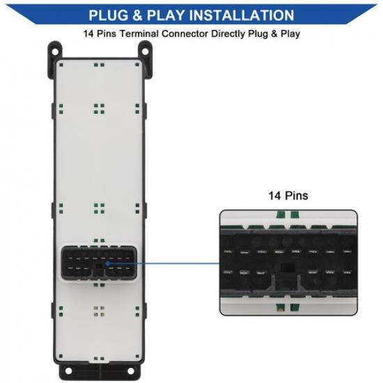 Power Window Switch Control Button For 2005 2006 2007 Hyundai Sonata 93570-3K010