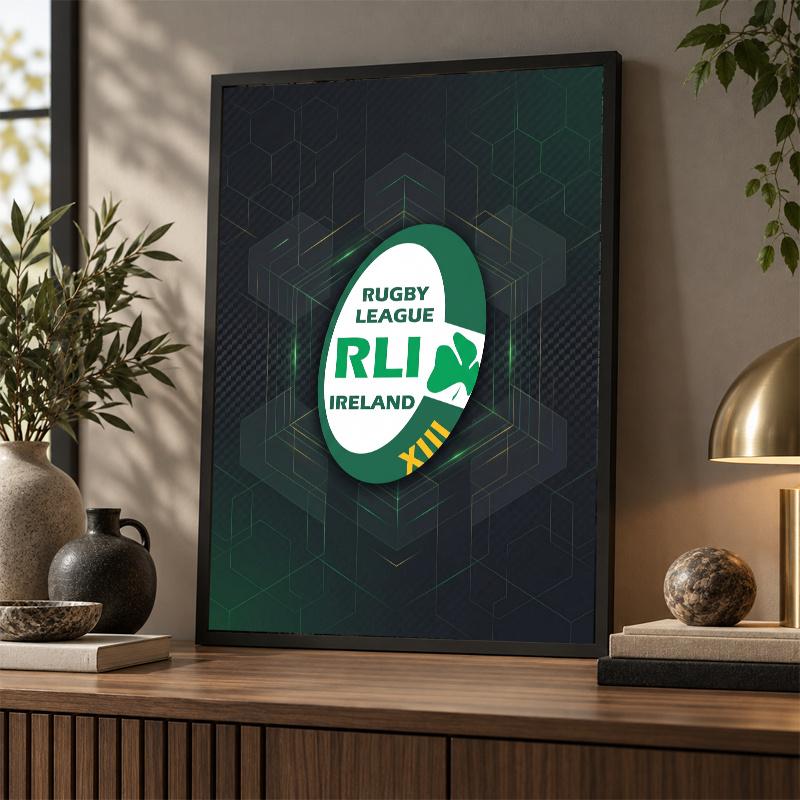 Ireland Rugby Diamond Painting Kit 5D Full Drill DIY Diamond Mosaic Wall Art Home Decor