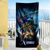 Transformers Fans Customize Your Name Beach Towel High Absorbency & Quick-Dry Suitable for Swimming Gym Camping Yoga Vacation