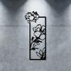 Металлическое настенное искусство 'Железная Роза', Устойчивая к ржавчине скульптура для садового забора и спальни, Подарок на День святого Валентина и свадьбу, Настенное панно для декора дома