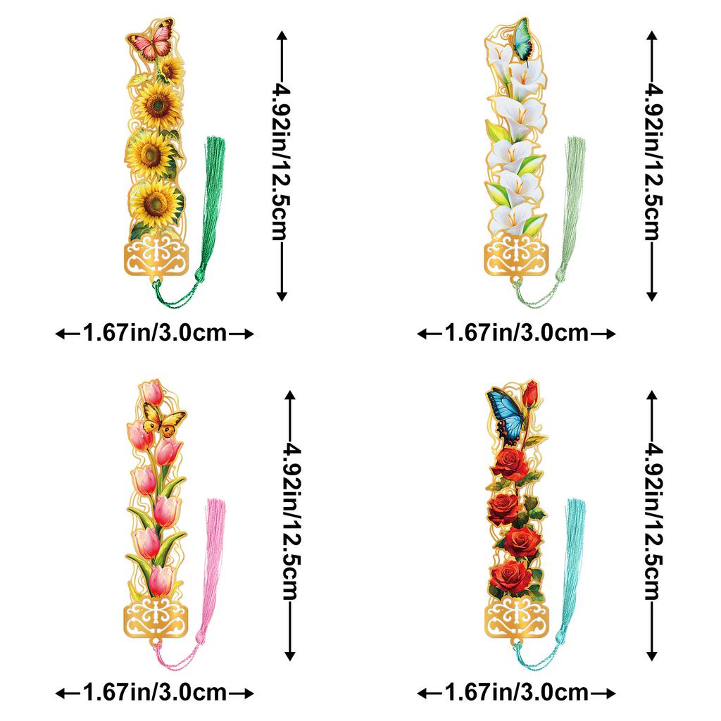 Букет Металлическая Закладка Бутик Полая Металлическая Закладка — Незаменимый Аксессуар для Студентов для Чтения и Учебы