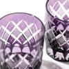 Kobo Edo Kiriko Yarai Fish Crest Old Glass TB90415M Деревянная коробка Сделано в Японии [Taimuro Official] (Эдо Пурпурный)