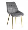 J262-1 chair (gold legs) velvet gray