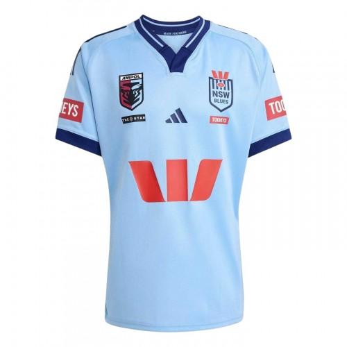 Adidas Mens 2025/2026 New South Wales Blues Lightweight Rugby Jersey