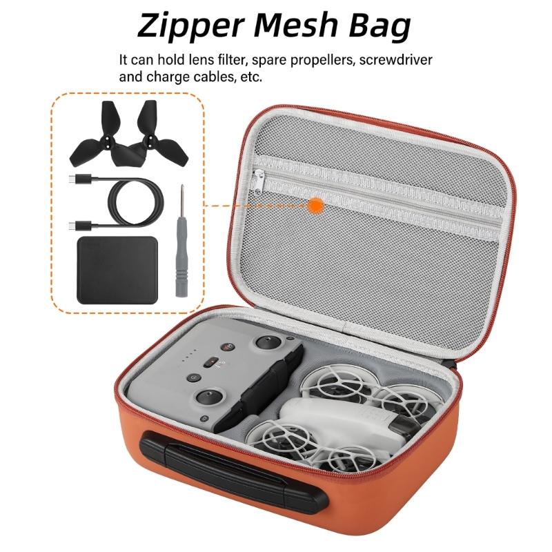 Small Travel Bag For Drones Carry Case, MultiFunctional Organizers With Customs Compartments Travel Handbag