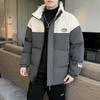 Мужское пальто с капюшоном, трендовое свободное зимнее пальто, утолщенное, повседневное, красивое, холодное, хлопковое пальто, мужское
