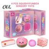 Anxiety Relief Toy 4/8/25Pcs Stress Squeeze Toy, Reduction Sensory Soft Stretchy Fidget Party Favors for Kids Adults TPR Ball