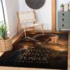Gothic Illustrations Customized Name Area Rug Perfect for Decorate room Dormitory Entryway Hallway Antislip Carpet Decorate Offices