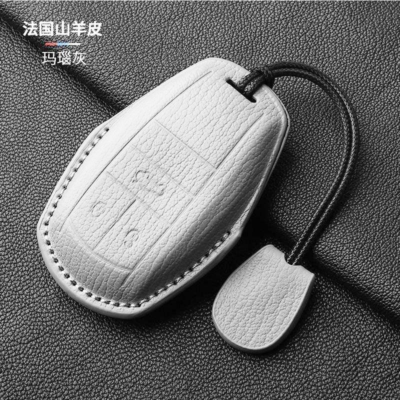 Special Bentley Car key Case Continental Bentayga Flying Spur key buckle High-End Full-cover Goatskin For Men And Women NewStyle GA1