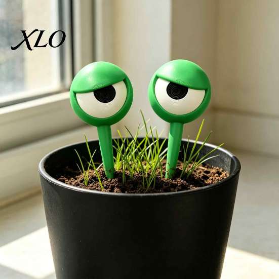 Decorative Plant Inserts for Garden 3D Printed Funny Eye Stakes, Cartoon Stake, Whimsical Indoor Creative Shape Pot Decor Potted Decor, Novelty Flower