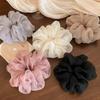 Solid Color Chiffon Scrunchies Sweet Oversized Hair Ropes Women Hair Scrunchies  Hair Accessory