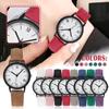 Watch Quartz Dial Digital Watch Frosted Leather Strap Ladies And Girls' Watch